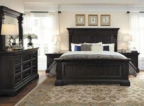 Show products in category Bedroom Sets Pulaski Furniture, Black Bedroom Furniture, Traditional Bedroom Decor, King Bedroom Sets, Bedroom Panel, Bedroom Sets Queen, Queen Bedroom, King Bedroom, Traditional Bedroom