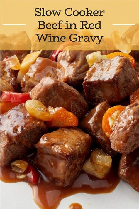 Red Wine Roast Crock Pots, Beef In Red Wine Slow Cooker, Beef In Red Wine, Honey Pork Roast, Braising Liquid, Pot Roast Gravy, Crock Pot Beef Tips, Wine Gravy, Roast Gravy