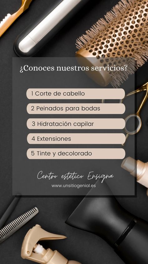 Plantillas Hair Job, Salon Suites Decor, Font Combos, Professional Fonts, Instagram Background, Marketing Business Card, Beauty Center, Hair And Beauty Salon, Instagram My Story