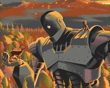 Good stock character: gentle giant Gentle Giant Character, Giant Character, Iron Giant, Giant Poster, The Iron Giant, Giant Robots, Gentle Giant, Classic Horror, Movie Art