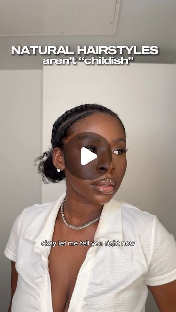 Fola Amudipe on Instagram: "back at it again! 😚💕 for a non braider ion think i did too bad. #naturalhairstyles #naturalhairtutorial" Hairstyles For Black Nurses, Nursing Hairstyles Black Women, Natural Hairstyles For Black Nurses, Baddie Natural Hairstyles, Nurse Hairstyles, Natural Hair Tutorials, Everyday Hairstyles, Hair Hacks, Black Hair