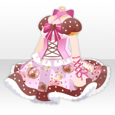 Ice Cream Dress Girl, Candy Dress Drawing, Ice Cream Inspired Outfit, Ice Cream Outfit, Candy Outfit, Ice Cream Dress, Candy Clothes, Magical Girl Outfit, Cream Outfits