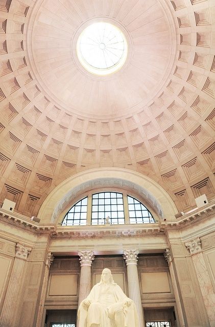 Benjamin Franklin National Memorial, The Franklin Institute in Philadelphia [photo by Kait Privitera] The Franklin Institute, Institute Aesthetic, Visit Pennsylvania, Franklin Institute, Philly Style, Historic Philadelphia, Pennsylvania Travel, Ben Franklin, Hometown Pride