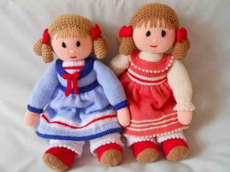 Jean Greenhowe, Knitted Dolls Free, Teddy Bear Knitting Pattern, Barbie Knitting Patterns, Hand Knit Doll, Knitted Doll Patterns, Loom Knitting Projects, Baby Boy Knitting Patterns, Yarn Dolls