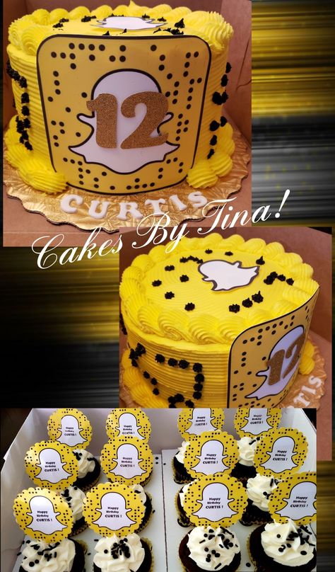 Snapchat Cake Ideas, Snapchat Cake, Boxing Ideas, Snapchat Birthday, Girly Birthday Cakes, Surprise Birthday Decorations, Theme Birthday Cake, Snap Chat, Birthday Crafts