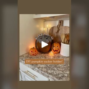 1.6M views · 19K reactions | DIY Pumpkin sucker holder! Comment LINK and I’ll send links to the supplies I used!This was so simple to make! All you do is Get a foam pumpkin, insert a skewer into it to create a small hole for the sucker, Insert your sucker and that's it! Lol I made the suckers more festive by wrapping them in coffee filters, securing with a rubber band and drawing a faceface on! Now they look like cute little ghost.#falldecorations #diyfalldecor #falldecoratingideas #fallhomedecor #falldecorating #diyhalloween #halloweendecoration #halloweendecor #spookyseason #halloweeniscoming #spookyseason👻 #halloweencountdown #spookyszn #halloweendiy #easydiy | Our Winton home | Bobby "Boris" Pickett · Monster Mash (Monster Chase Version) Sucker Holder, Foam Pumpkins, Halloween Countdown, Little Ghost, Monster Mash, Diy Pumpkin, Coffee Filters, Fall Decor Diy, Halloween Decoration