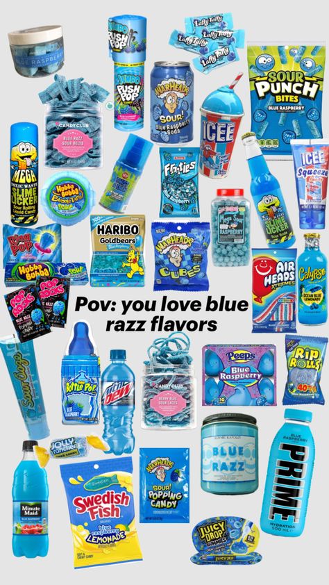 Pov you love blue raspberry #blue #candy #yummy #blueraspberry #yourdoinggreat❤️ Blue Sweets, Blue Snacks, Sleepover Snacks, Hard Candy Recipes, Snack Organizer, Best Fast Food, Raspberry Recipes, Sleepover Food, Junk Food Snacks