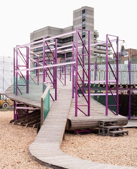 Gallery of Olevodroom Pavilion / Decoratelier Jozef Wouters - 6 Adaptive Reuse Architecture, Reuse Architecture, Community Space Design, Pavilion Architecture, Construction Waste, Old Warehouse, Norman Foster, Community Space, Support Structure