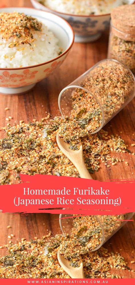 Furikake Seasoning Recipe, Rice Seasoning, Food Asian, Seasoning Recipe, Rice Dish, Japanese Recipes, Seasoned Rice, Japanese Rice, Toasted Sesame Seeds