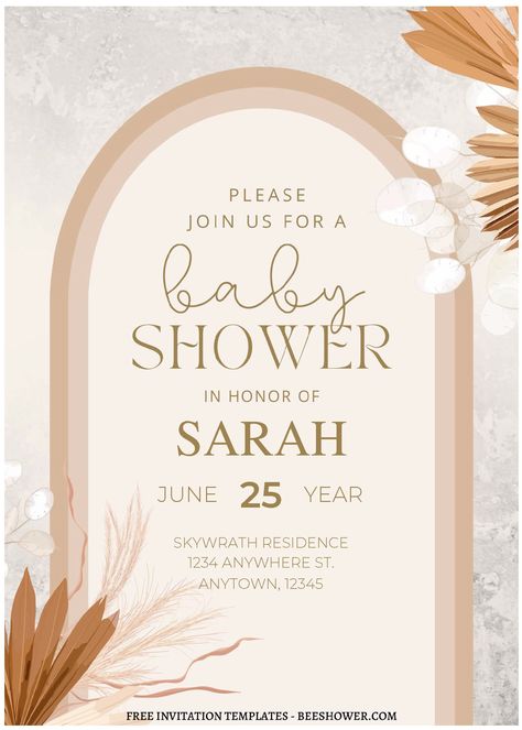 Download (Free Editable PDF) Dreamy Bohemian Pampas Baby Shower Invitation Templates Baby Shower Program, What Is Boho, Hello Kitty Baby Shower, Bohemian Invitation, Mermaid Baby Shower Invitations, Free Printable Baby Shower Invitations, Bohemian Baby Shower, Boho Baby Shower Invitations, Free Baby Shower