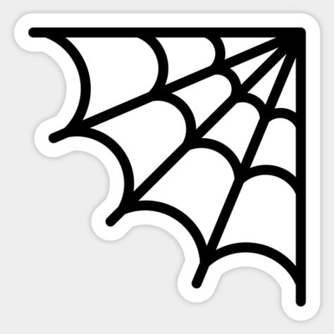 Cartoon Spider Web, Spider Sticker, Spider Web Drawing, Cute Halloween Drawings, Spider House, Spider Web Halloween Decorations, Web Cartoon, Spider Drawing, Y2k Stickers