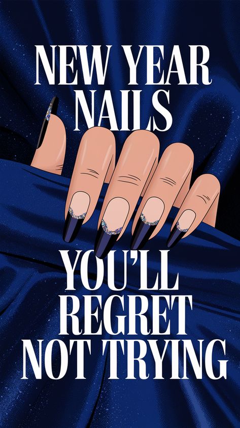 Discover stunning New Year nails that you absolutely need to try for 2024! From glittery glam to bold styles, these nail designs are perfect for any celebration. New Years Nails 2025, New Year Eve Nails Ideas, 2025 Nails Trend, New Years Nail Designs 2025, 2025 Nail Trends, New Year Nails 2025, New Years Eve Nails Ideas, 2025 Nails, New Year Nail