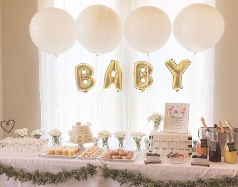 Pin by samantha moran on Eden Harper | Simple baby shower decorations, Classy baby shower, Girl baby shower decorations Simple Baby Shower Decorations, Baby Shower Decorations Neutral, Classy Baby Shower, Idee Babyshower, Elegant Baby Shower, Baby Shower Brunch, Simple Baby Shower, Baby Shower Table, Baby Shower Inspiration