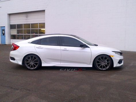 Click this image to show the full-size version. Honda Civic Forum, Honda Civic New, Honda Civic Vtec, 2016 Honda Civic, Honda Civic Car, Honda Civic Sport, Civic Car, Honda Civic 2016, Car Wheels Rims