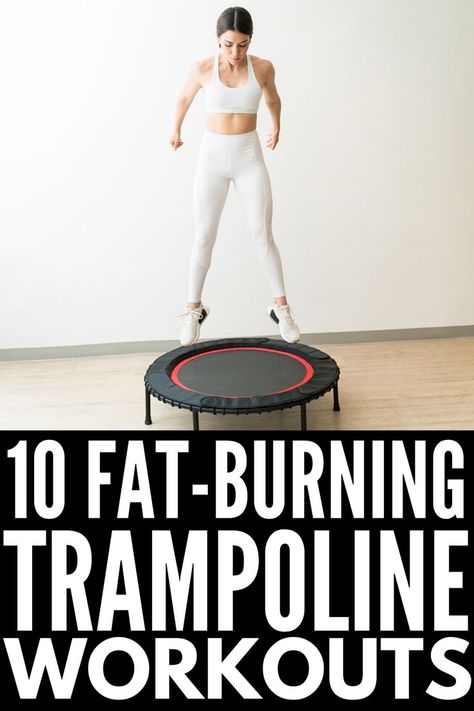 Mini Trampoline Workout, Weight Workouts, Rebounder Workouts, Trampoline Workout, Trampolines, Lose 50 Pounds, Lose Belly, Lose Belly Fat, Fat Burning