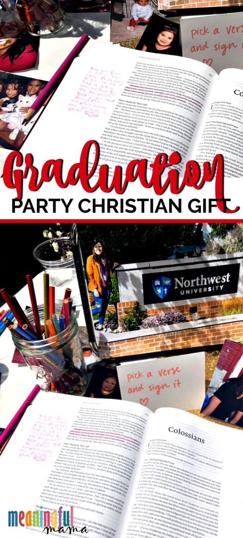 Looking for a meaningful gift idea for high school or college graduation? This is a great idea to celebrate your Christian senior. Christian Graduation Gifts, Christian Party, What Is Sleep, Newborn Hacks, Senior Graduation, Outdoor Quotes, Youth Group, Graduation Ideas, Gift Graduation