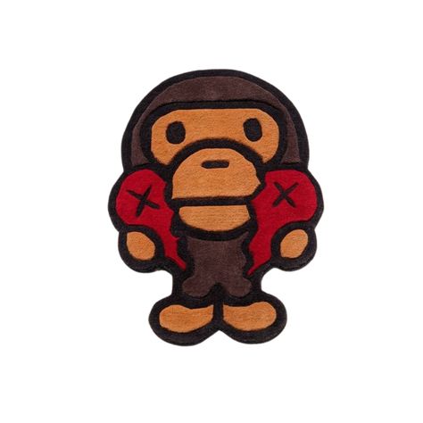 CUSTOM BAPE x KAWS RUG  90cm in height.  Made from 100% NEWZEALAND WOOL BACKED WITH THE HIGHEST QUALITY BACKING AND MATERIALS.  THESE RUGS ARE MADE TO ORDER  (Usually takes 2-3 weeks dispatch) CUSTOMISE:  We also offer custom orders.  Message us with your design and request.  We can also customise any rug based on size & colour to suit your requests. \ SHIPPING: Usually takes 4-8 Working days.  please do not machine wash the rugs.  Please check out the shop and our other rugs and items.