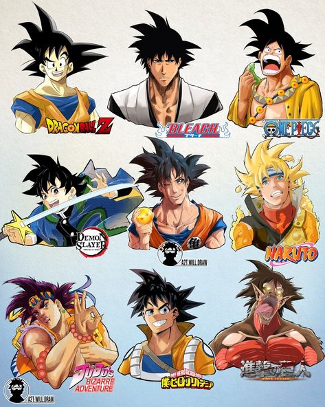 A2t Will Draw, Dragon Ball Characters, Wavy Art, Art Style Challenge, All Anime Characters, Cartoon As Anime, Different Art Styles, Memes Anime, Dragon Ball Super Manga