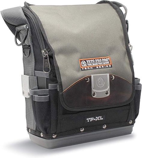 Veto Pro Pac TP-XL Extra Large Tool Pouch  Electrician tool must have,electricians  large tool bag, Organize your electrical equipment. New Milwaukee Tools, Electrician Services, Electrician Tools, Tool Bags, Tool Pouch, Compact Bag, Chanel Makeup, Klein Tools, Tool Bag