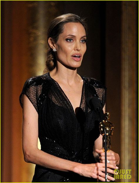 Angelina Jolie Accepts Jean Hersholt Humanitarian Award (Video) | angelina jolie jean hersholt humanitarian award video 08 - Photo Angelina Jolie Photos, France Wedding, Buddha Image, Oscar Winners, Lara Croft, Angelina Jolie, Brad Pitt, Motion Picture, In Hollywood