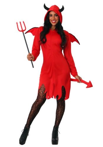 Woman's Cute Devil Costume#Cute, #Woman, #Costume Devil Costume Diy, Cute Devil Costume, Halloween Costumes Devil, Cute Toddler Halloween Costumes, Diy College, Demon Costume, Mermaid Halloween Costumes, Diy Costumes Women, Devil Halloween