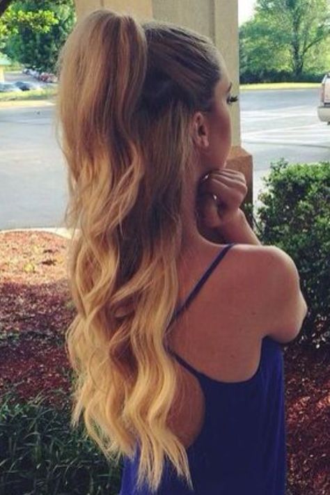 Cheer Hair, Half Up Half Down Hairstyles, Wedding Hair Down, Long Blonde, Half Up Half Down Hair, Half Up Hair, Long Blonde Hair, Long Curly Hair, Stylish Hair