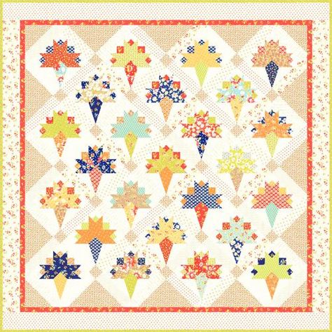 Antique Quilts Patterns, Tree Quilts, Pretty Quilt, Fresh Figs, Tree Quilt, Colorful Quilts, Floral Quilt, Antique Quilts, Coney Island