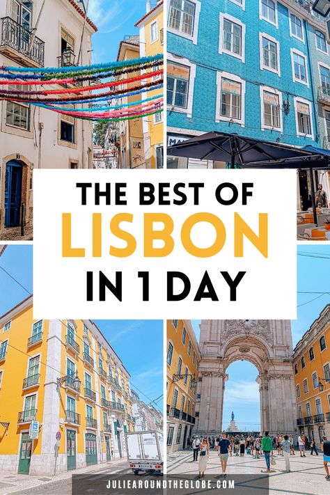 How to Spend 24 Hours in Lisbon - An Easy 1-Day Itinerary Lisbon 1 Day Itinerary, One Day In Lisbon, Lisbon Itinerary, Things To Do In Lisbon, Europe 2024, Portugal Travel Guide, Spain Vacation, Peru Travel, Europe Trip