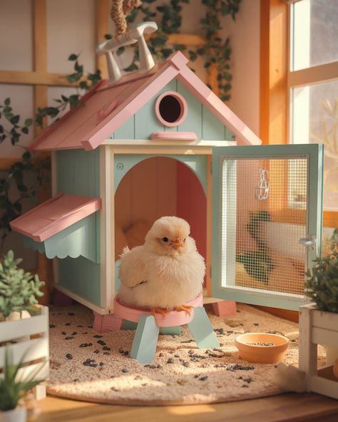 Thinking about keeping chickens indoors? Find out the best way to make your feathery friend feel right at home! ???? #pethealthcaretips #chickenasindoorpet Indoor Chicken Coop, Indoor Chicken, Pet Chickens Breeds, Serama Chicken, Chicken Diapers, Chicken Coop Ideas, House Chicken, Meds For Dogs, Pet Chicken