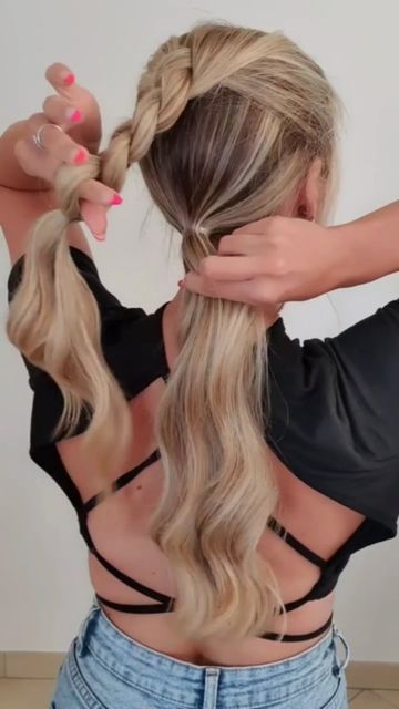 Horrible Hair, Girl Hair Dos, Vlasové Trendy, Easy Hair Updos, Hair Braid Videos, Hair Tutorials For Medium Hair, Peinados Fáciles Para Cabello Corto, Work Hairstyles, Hair Ponytail Styles