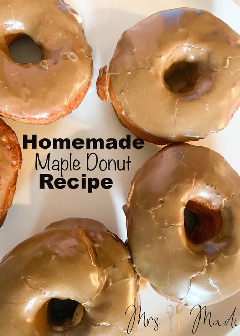 Embrace the joy of baking: Homemade maple glazed donuts - a sweet start to your day. 

#mapledonuts #homemadedelights #donutlove #mrsmadi Maple Donut Recipe, Maple Donut Glaze, Maple Donuts Recipe, Maple Donuts, Joy Of Baking, Fried Donuts, Glazed Donuts, Baking Homemade, Donut Recipe