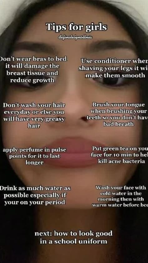 Attractive look, make-up, glow up tips, advice for teenage girls, life-changing tips 💕 How To Act Like A Baddie, Naturally Pretty Tips, How To Make Everyone Obsessed With You, Different Types Of Pretty, What Every Girl Needs, Girly Tips, Glow Ups, Teen Advice, Social Life Hacks