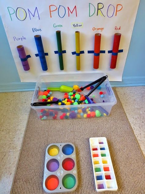 Toddler Montessori Work Shelf Update Preschool Colors, Preschool Fine Motor, Invitation To Play, Toddler Fun, Fine Motor Activities, Motor Activities, Reggio Emilia, Preschool Fun, Toddler Learning