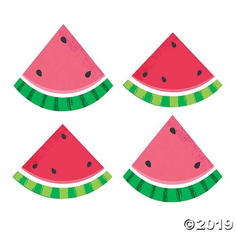 Add a slice of watermelon here, there, everywhere! Summer's done and school is back in session but that doesn't mean you can't use this oh-so-cute ... Paper Watermelon, Fruity Party, Watermelon Images, Church Anniversary, Luau Party Supplies, Watermelon Art, Watermelon Carving, Lemonade Party, Watermelon Designs