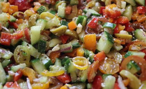 Pasta-Less Salad Pastaless Pasta Salad, Pastaless Salad, Shrimp Casserole, Classic Pasta Salad, Jar Salads, Keto Salad, Tomato Salad Recipes, Low Carb Salad, Za Atar