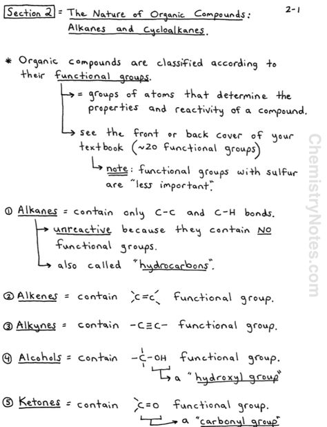 Detailed chemistry notes on Alkanes and Cycloalkanes- The Nature of Organic Molecules. Alkanes Chemistry Notes, Functional Groups Organic Chemistry, Notes Chemistry, Chemistry Lecture, Organic Chemistry Notes, Organic Chemistry Reactions, Chemistry Help, Organic Chem, Chemistry Textbook