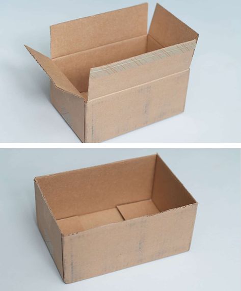 How To Mod Podge, Cardboard Box Diy, Mod Podge Matte, Decoupage Gifts, Diy Mod Podge, Box Makeover, Mod Podge Crafts, Cardboard Box Crafts, Bridal Gift Wrapping Ideas