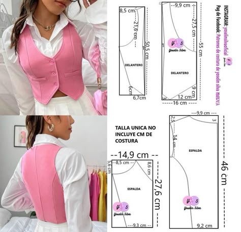 Waistcoat Pattern, Diy Clothes Patterns, Fashion Dress Up Games, Clothing Pattern Design, Vest Sewing Pattern, Dress Sewing Tutorials, Sewing Clothes Women, Wedding Dress Patterns, Fashion Design Patterns