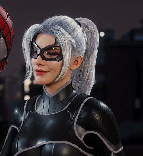 Black Cat Marvel Spiderman, Spider Man Black Cat, Spider Man Ps5, Spider Man Playstation, Spider Man Spider, Spiderman Black Cat, Cat Spider, Spider Man Black, Spider Man Ps4