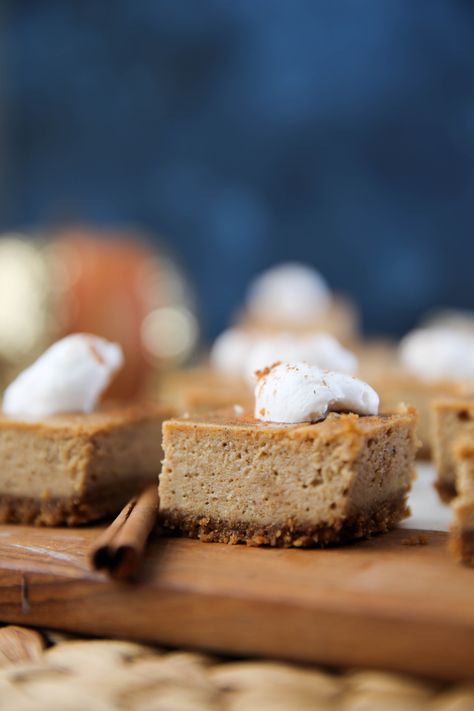 Pumpkin Cheesecake Bars - PaleOMG Paleo Pumpkin Cheesecake, Pumpkin Cheesecake Bars, Low Glycemic Foods, Salad Greens, Sugar Pumpkin, Coconut Whipped Cream, Blood Glucose, Low Glycemic, Glass Baking Dish