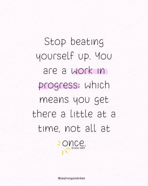 Be gentle with yourself. Growth takes time, and you are evolving every day. Embrace the journey and celebrate your progress. 🌱💪 📘 Quote from "Self-Compassion: The Proven Power of Being Kind to Yourself" by Kristin Neff. #SelfCompassion #PersonalGrowth #BeKindToYourself #Inspiration #PositiveThinking #SelfCare #Empowerment #ProgressNotPerfection #InnerPeace #WellBeing #SelfLove Progress Takes Time Quotes, Quotes For Perfectionists, Takes Time Quotes, Kristin Neff, Growth Takes Time, Being Kind To Yourself, Gentle With Yourself, Definition Quotes, Embrace The Journey