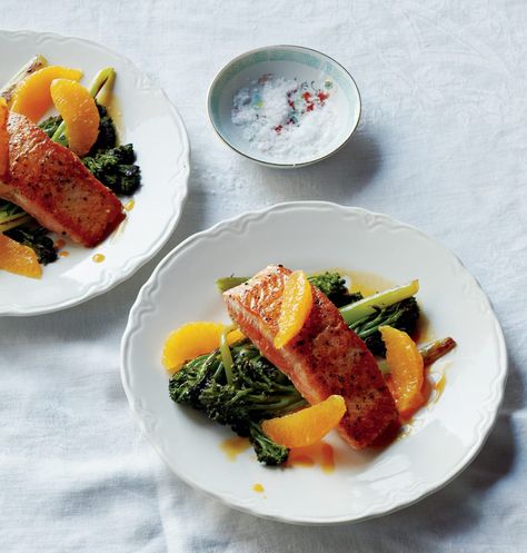 Michelin-Star Chefs' Favorite Recipes to Cook With Salmon Baby Broccoli Recipe, Baby Broccoli, Oven Roasted Salmon, French Sauces, Curtis Stone, Pan Fried Salmon, Masterchef Australia, Broccoli Recipe, Michelin Star Chef