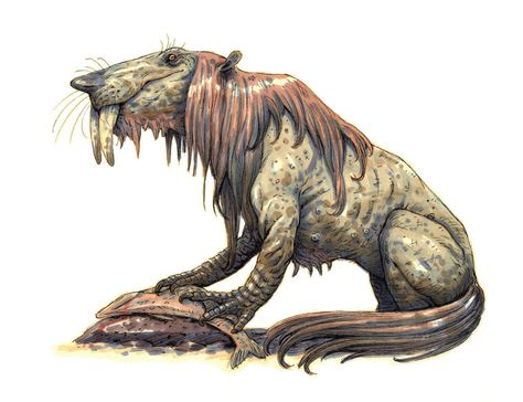 Bunyip by eoghankerrigan.deviantart.com on @DeviantArt Bunyip Monster, Wolf Packs, Drop Bear, Mythological Creature, Unexplained Phenomena, Japanese Mythology, Cthulhu Mythos, Curious Creatures, Legendary Creature