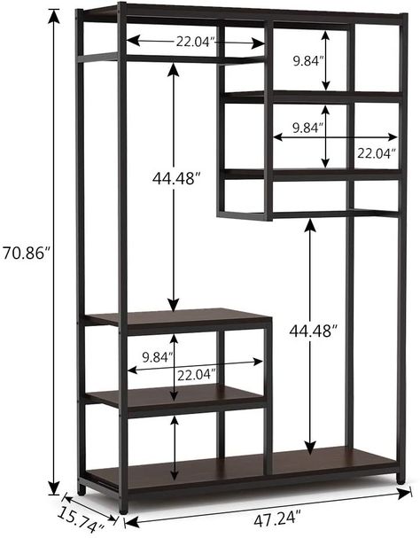 Shoe Storage Design, Metal Closet, Freestanding Closet, Pipe Clothes Rack, Bedroom Wardrobe Ideas, Standing Closet, Storage Clothing, Wall Wardrobe Design, Organizer Clothes