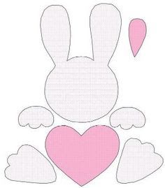 Crear con foamy: Crea muchos conejitos de foamy o goma eva con estos moldes Easter Bunny Template, Bunny Templates, Easter Templates, Easter Bunny Crafts, Easter Projects, Felt Patterns, Easter Printables, Bunny Crafts, Easter Time