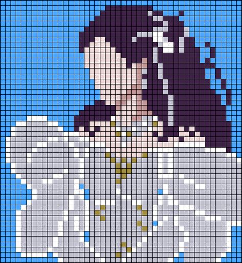 Labyrinth Perler Beads, Labyrinth Pixel Art, Labrynth Crochet Patterns, Crochet Celebrities, Labyrinth Cross Stitch, Crochet Templates, Crochet Tapestries, Movie Cross Stitch, Crochet Colorwork