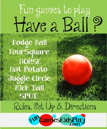 fun and easy games to play with a ball for kids, boys and girls Kick Ball Game, Hot Potato Game Ideas, Games With Balls, Ball Games For Kids, Recess Games, Dodge Ball, Play Horse, Fun Games To Play, Hot Potato