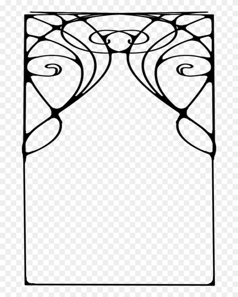 Art Nouveau Frame - Simple Art Nouveau Patterns Clipart (#5656686) is a creative clipart. Download the transparent clipart and use it for free creative project. Simple Art Nouveau, Art Nouveau Graphic Design, Fiori Art Deco, Art Nouveau Design Pattern, Art Nouveau Frame, Fleurs Art Nouveau, Art Nouveau Tattoo, Motifs Art Nouveau, Art Deco Ideas