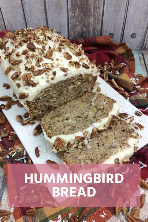 Humming Bird Recipe Hummingbird Bread Recipe, Hummingbird Bread, Hummingbird Cake, Bird Cakes, Salty Cake, Bread Ingredients, Types Of Cakes, Incredible Recipes, Humming Bird