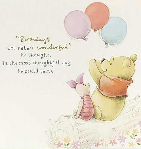 Piglet Birthday, Happy Birthday Disney, Piglet Winnie The Pooh, Pooh And Piglet, Pooh Birthday, Winnie The Pooh Birthday, Winnie The Pooh Quotes, Happy Birthday Daughter, Winnie The Pooh Friends